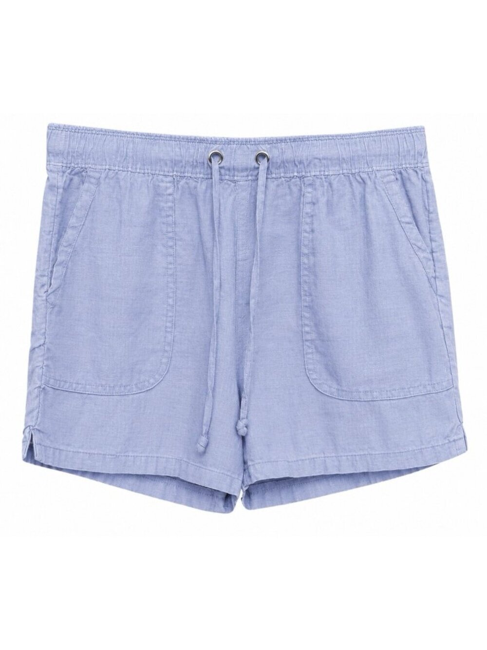 C&C California Linen Pull On Shorts Womens Medium Blue Lounge Casual Athleisure